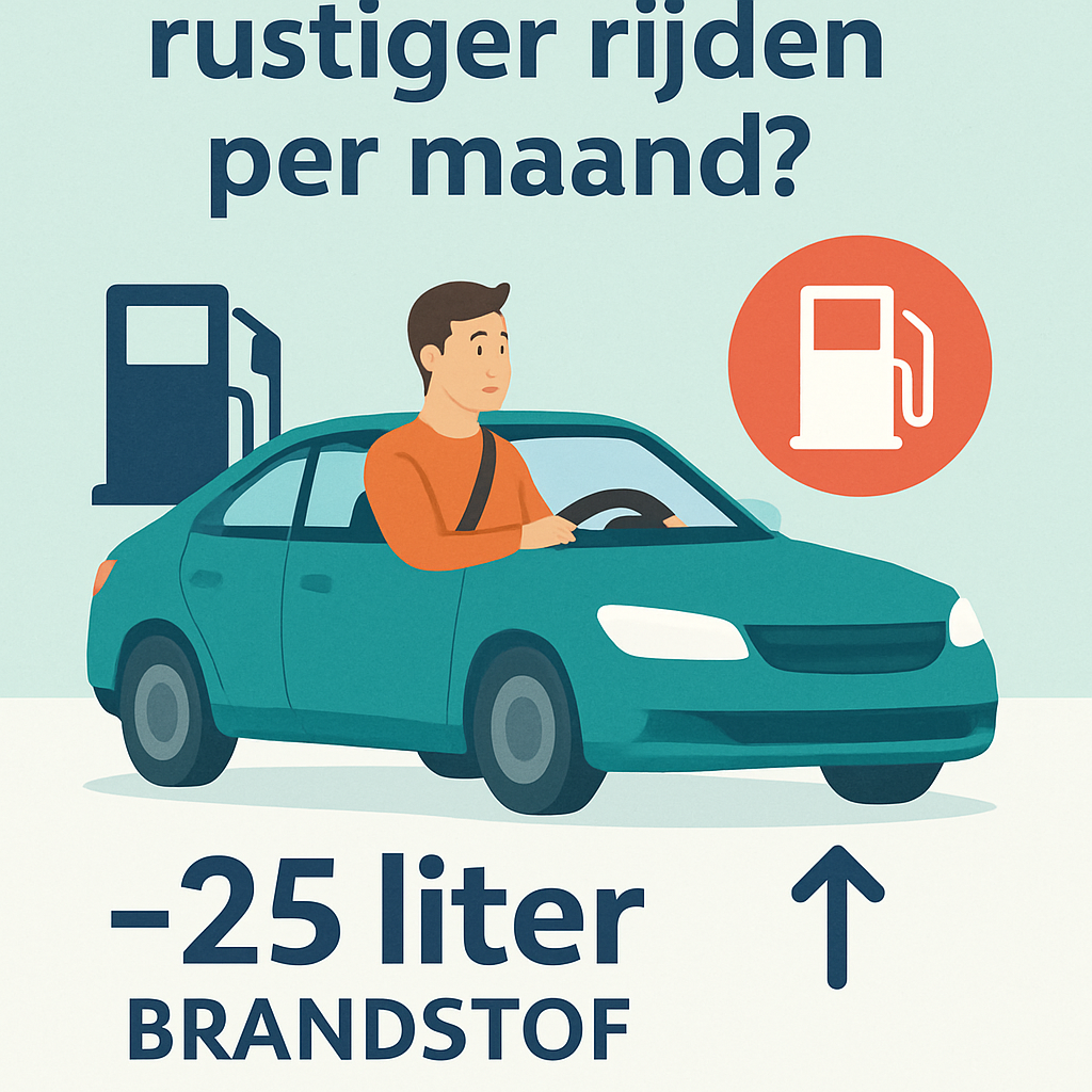 Hoeveel scheelt rustiger rijden per maand?